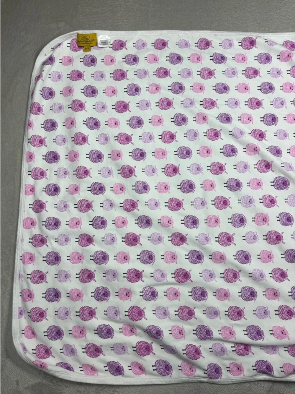 Roberta Roller Rabbit Roberta Freyman 100% Pima Cotton Sheep Receiving Blanket